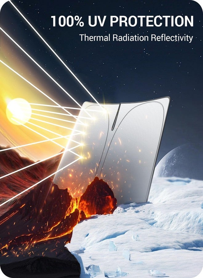 BASENOR Sunshade for Tesla Model Y Model 3 Windshield Sunshade Folding Front Window Sun Shade NEW GREY - Image 4
