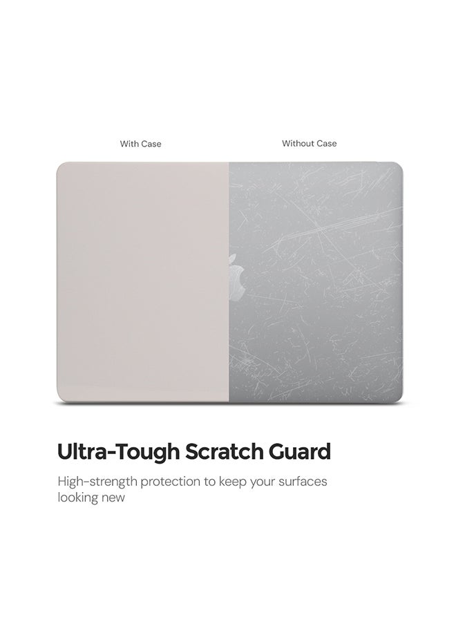 O Ozone Slim Candy Case Compatible with MacBook Air 13 inch (A2681)M2 2022, (A3113)M3 2024 Hard Case with Keyboard Cover & Screen Protector,Rock Grey - Image 2