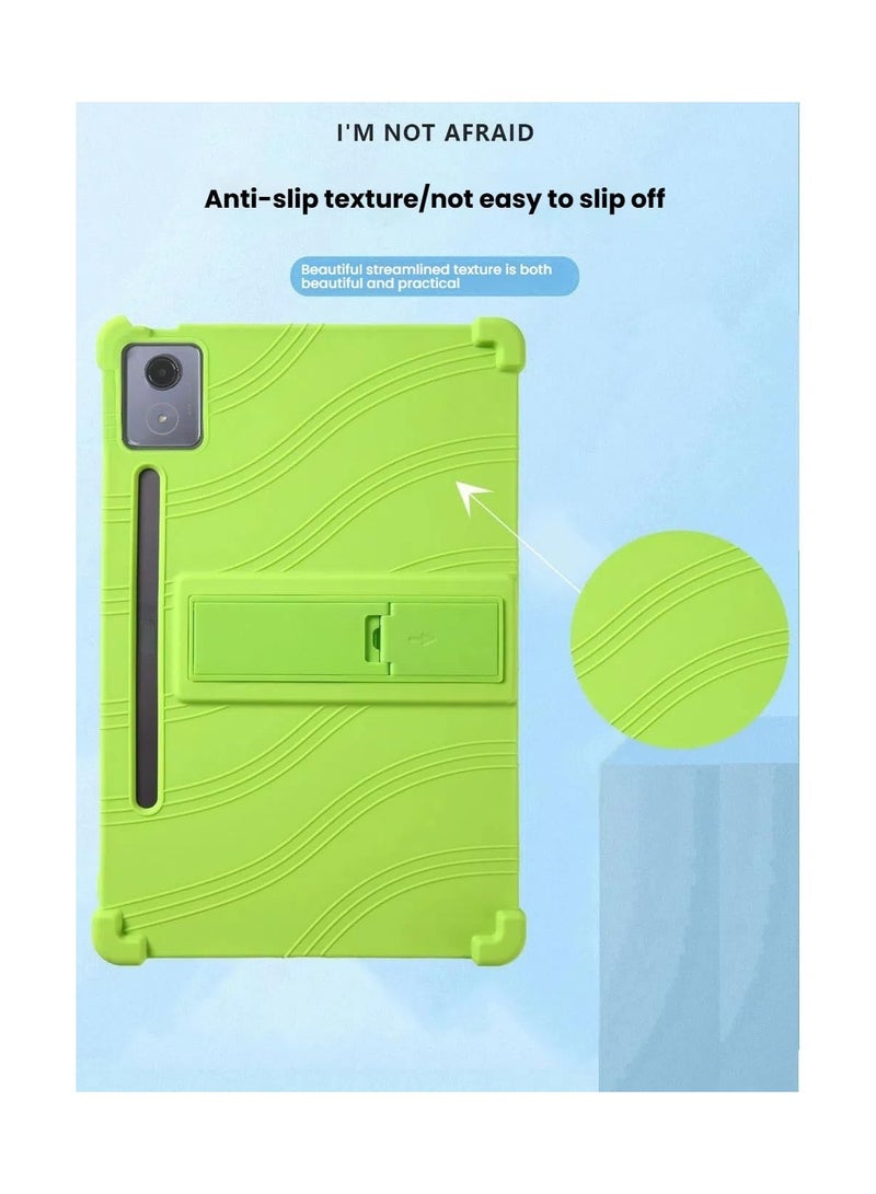 Child Protective Case for Lenovo Idea Tab Pro 12.7-inch 2025, Child-friendly Soft Silicone Adjustable Stand Case for Lenovo Idea Tab Pro 12.7 - Image 3
