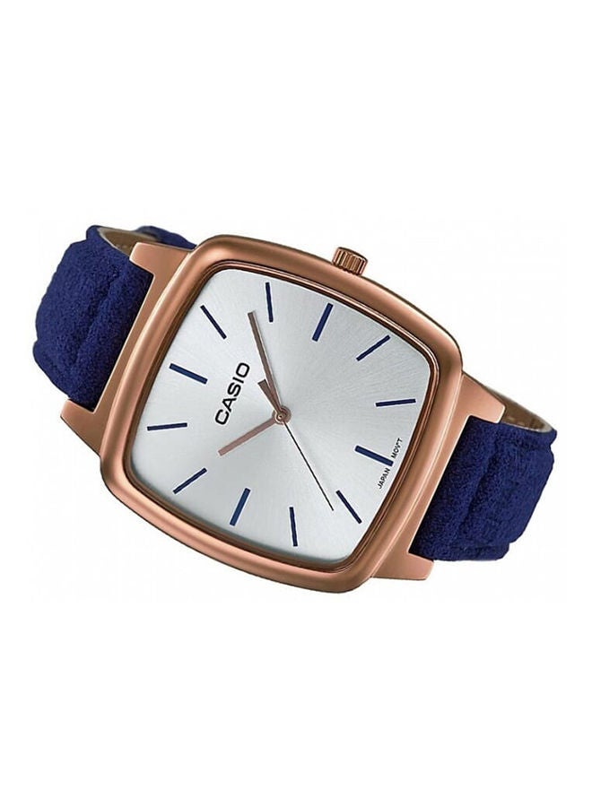 Casio Watch Women Analog Siver Dial Leather Band LTP-E117RL-7ADF. - Image 2