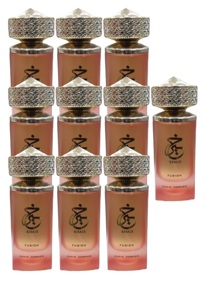 FUSION 10 Pieces Khair Fusion Perfume 100ML - Image 1