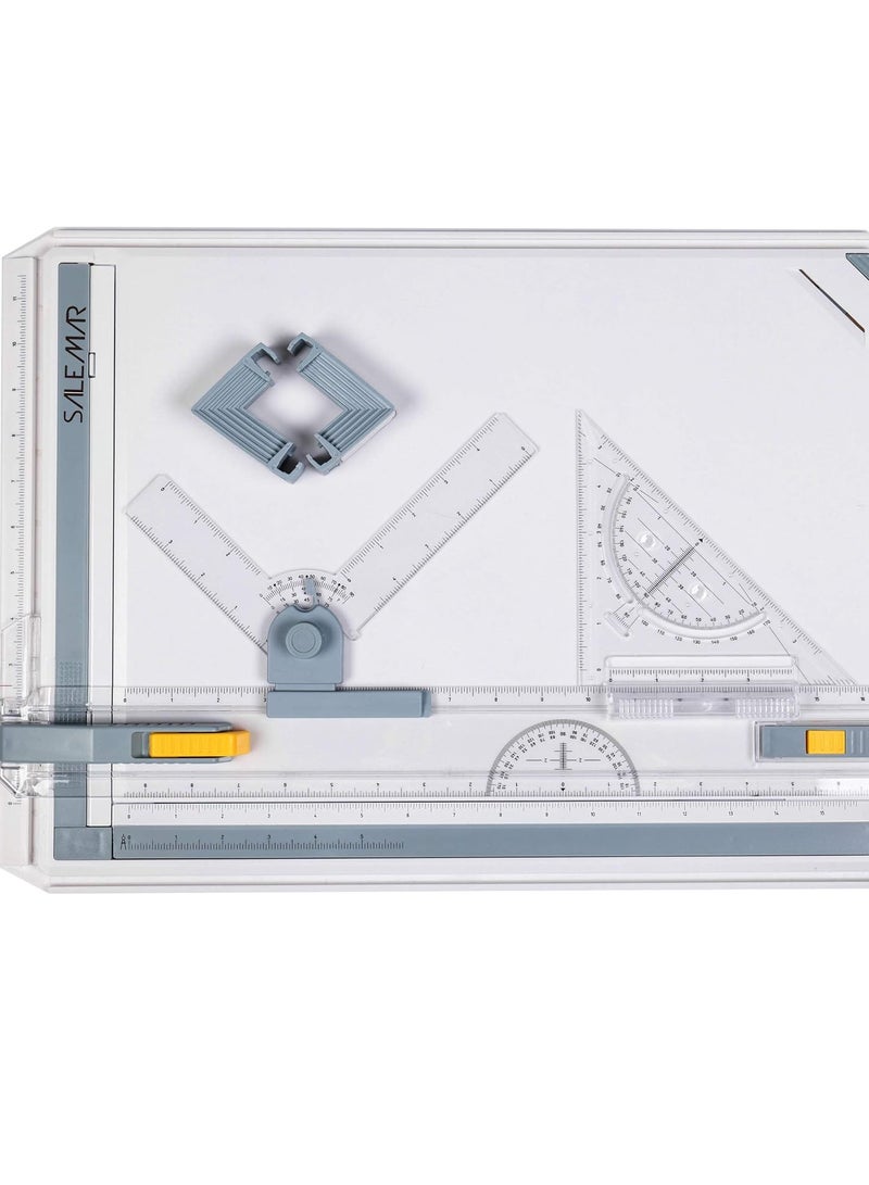 Isomers A3 Drawing Board, Engineering Drawing Tool With Angle Adjustable Measuring System, Multifunctional Graphic Architectural Sketch Board, For Engineer, Architect, Artist(Style 1) - Image 1