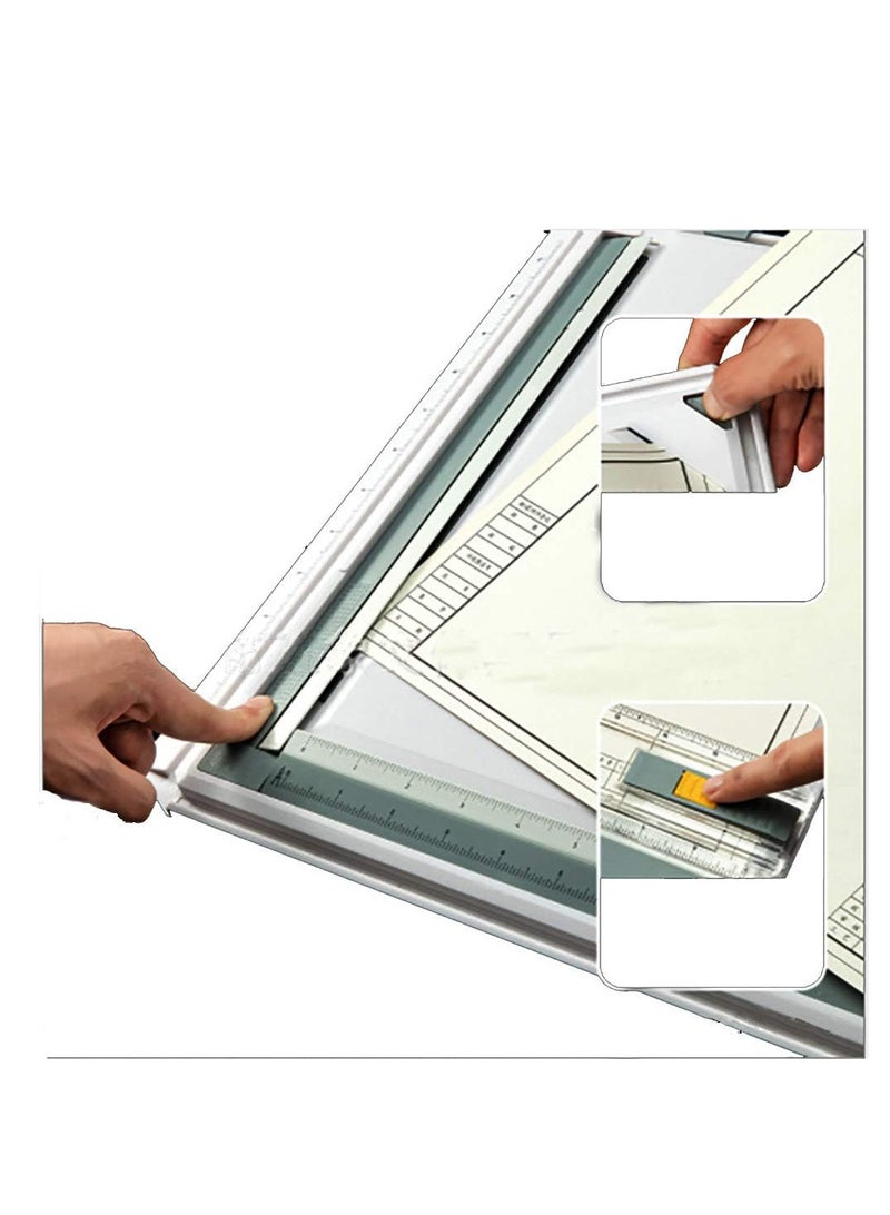 Isomers A3 Drawing Board, Engineering Drawing Tool With Angle Adjustable Measuring System, Multifunctional Graphic Architectural Sketch Board, For Engineer, Architect, Artist(Style 1) - Image 2
