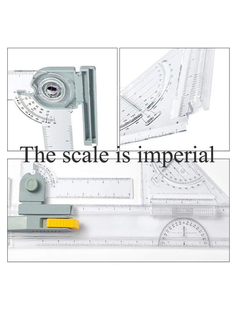 Isomers A3 Drawing Board, Engineering Drawing Tool With Angle Adjustable Measuring System, Multifunctional Graphic Architectural Sketch Board, For Engineer, Architect, Artist(Style 1) - Image 4