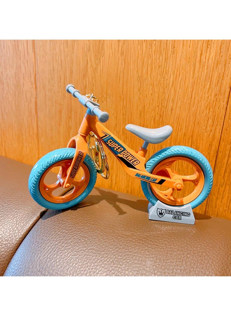 Unique Key Pendant - Pulley Bicycle Keychain for Handbags and Backpacks, Novelty Desktop Decoration, Bicycle Model Charm Keychain Cute Pendant Creative Gift (Orange Color)  - Image 5