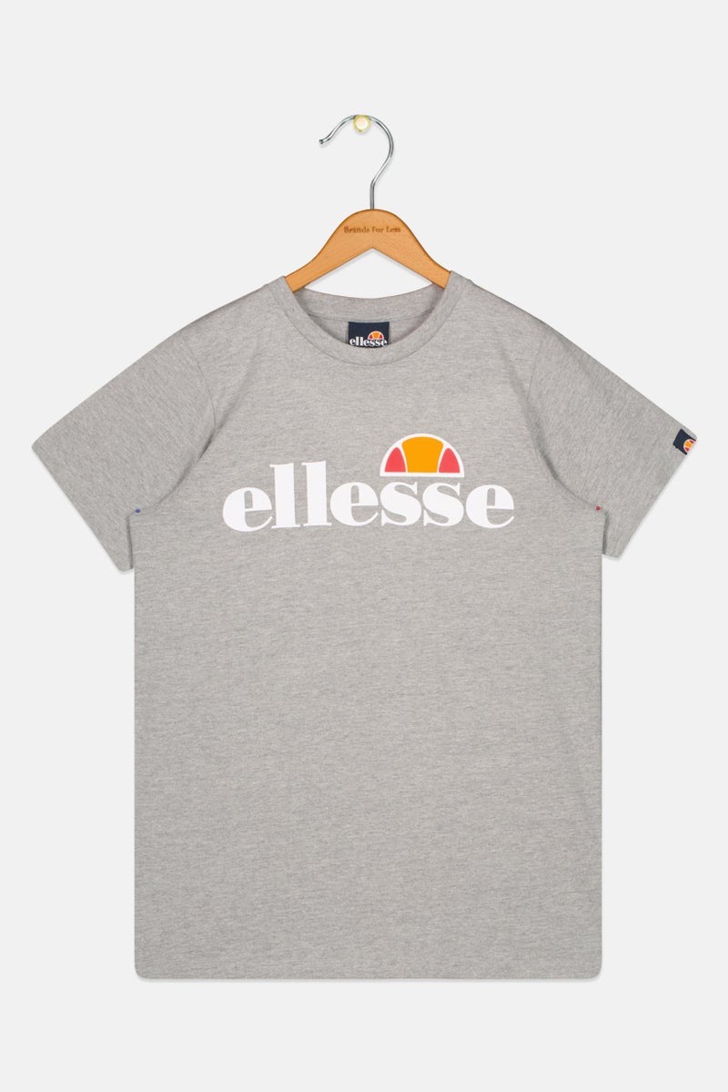 Ellesse Kids Girl Sportswear Fit Short Sleeves T-Shirt, Grey - Image 1