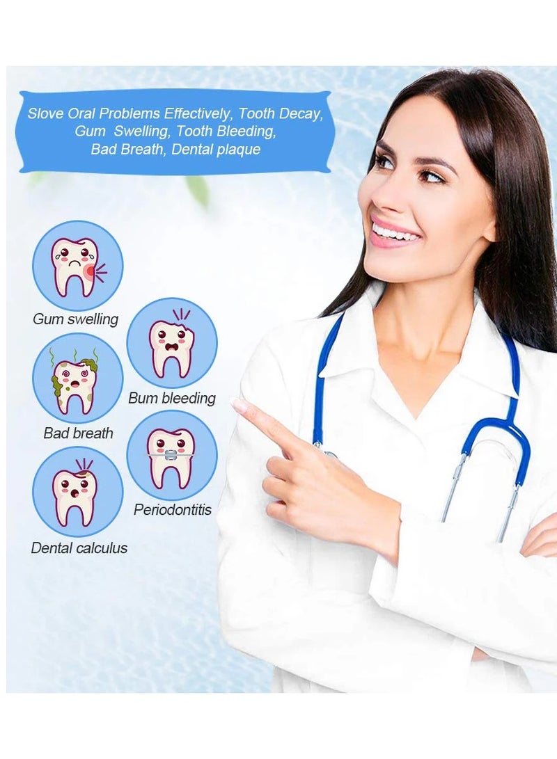 Nicefeel Fc159 Blue Cordless Dental Water Flosser Oral Irrigator High Pressure 1800 Pulses Per Minute 360° Rotating Nozzle 3 Modes Travel Bag - Image 4