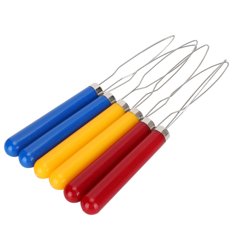 6PCs Wire Loop Button Hook Zipper Pull Assist Tool DIY Accessories Sewing Embroidery Tools - Image 2