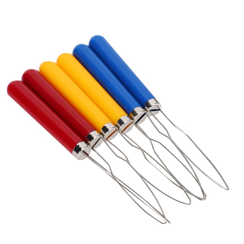 6PCs Wire Loop Button Hook Zipper Pull Assist Tool DIY Accessories Sewing Embroidery Tools - Image 1