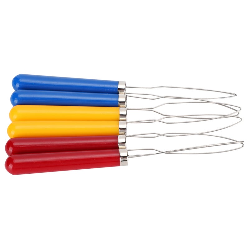 6PCs Wire Loop Button Hook Zipper Pull Assist Tool DIY Accessories Sewing Embroidery Tools - Image 3