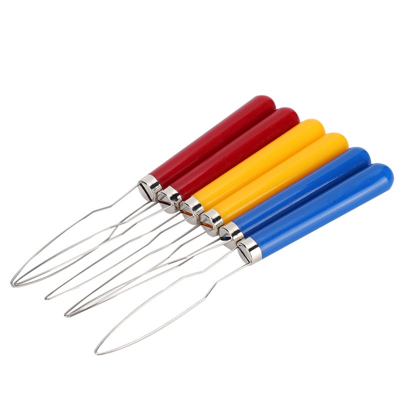 6PCs Wire Loop Button Hook Zipper Pull Assist Tool DIY Accessories Sewing Embroidery Tools - Image 4