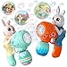 Weilim Bubble Gun for Kids 2 Pack Bubble Guns Kit for Toddlers Rabbit Bubble Machine Electric Bubble Toy Automatic Bubble Blower Bubble Maker for Outdoor Easter Gift for Kids - Image 2