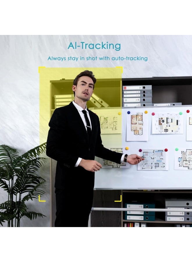 Angetube 4K AI Webcam: AI-Trackig Web Camera Dual AI Noise-Cancelling Microphones - HDR-Enabled, USB 3.0, Remote Control, Sony_Sensor, Adjutable Field of View, Work with Teams, Zoom, Webex - Image 5