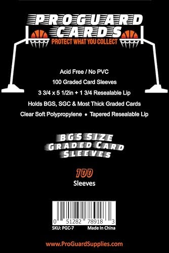 ProGuard Cards BGS Graded Card Sleeves for BGS & SGC Slabs & More 100 Sleeves Per Pack - Image 4