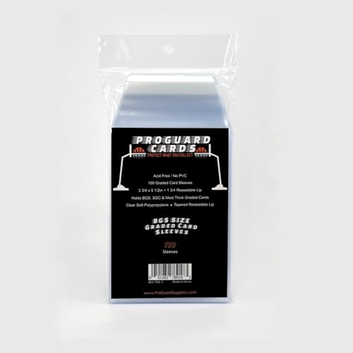 ProGuard Cards BGS Graded Card Sleeves for BGS & SGC Slabs & More 100 Sleeves Per Pack - Image 5