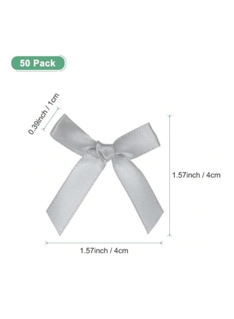 50 pieces/pack of colorful ties for gift wrapping, handmade card decoration, hair accessories, and balloon bows. - Image 2