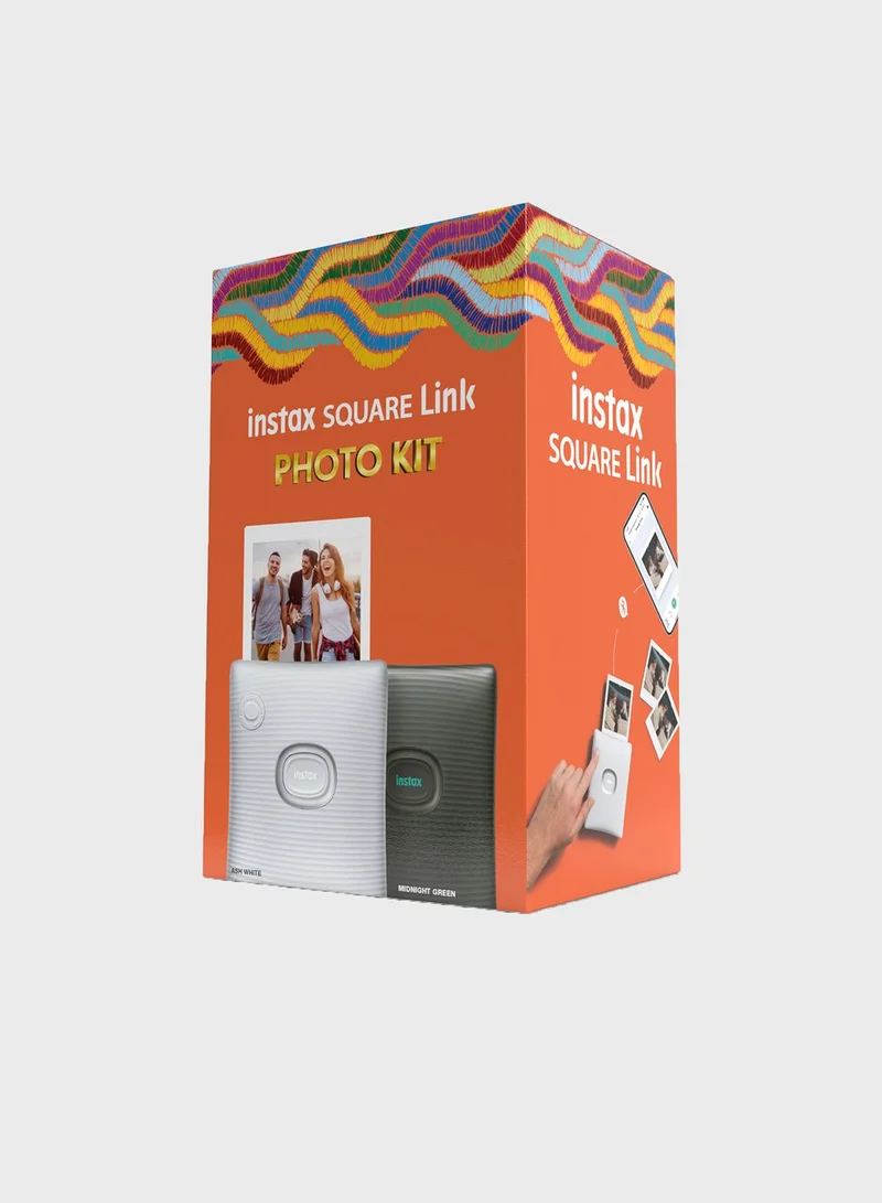 FUJIFILM Instax Square Link Smartphone Printer Green Photo Kit