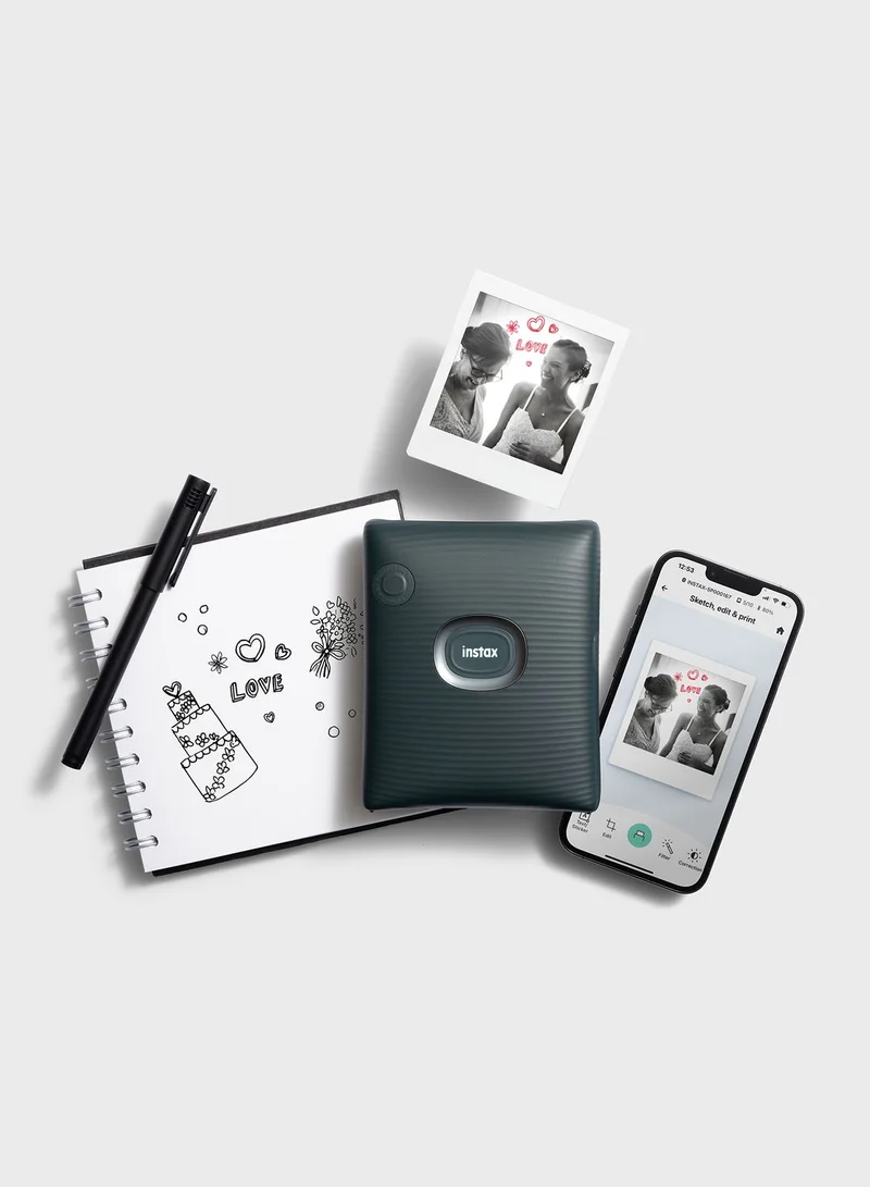 FUJIFILM Instax Square Link Smartphone Printer Green Photo Kit