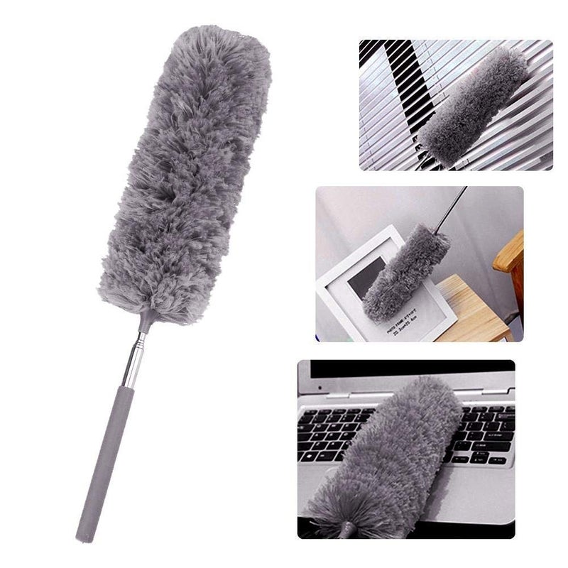 1PC Dust Brush，Adjustable Stretch Extend Microfiber Feather Duster Static Dusting Household Cleaning Brush Supplies - Image 3