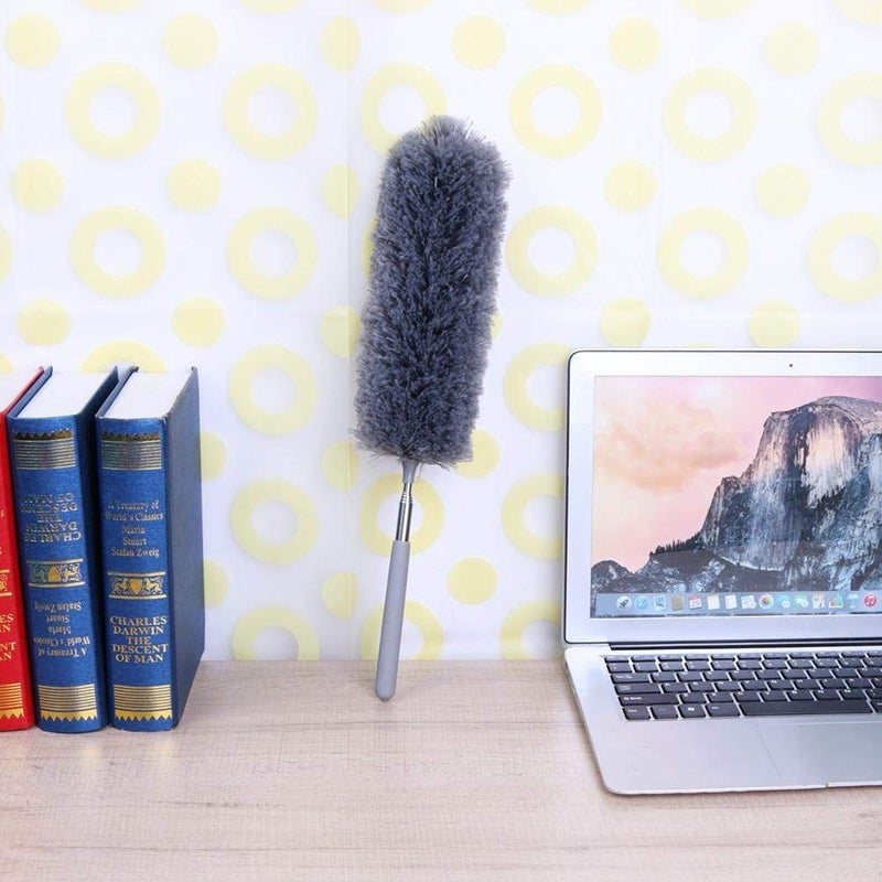 1PC Dust Brush，Adjustable Stretch Extend Microfiber Feather Duster Static Dusting Household Cleaning Brush Supplies - Image 5