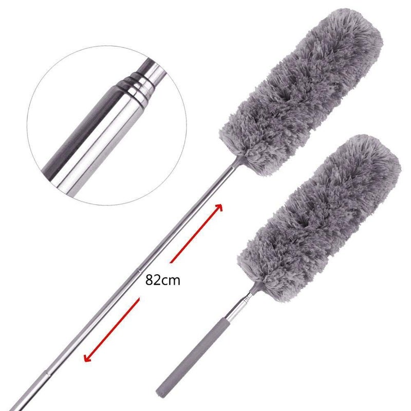 1PC Dust Brush，Adjustable Stretch Extend Microfiber Feather Duster Static Dusting Household Cleaning Brush Supplies - Image 2