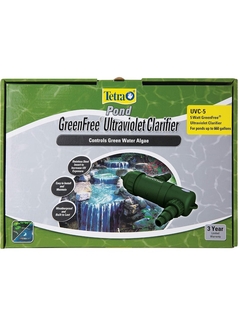 Tetra TetraPond UVC5 GreenFree UV Clarifiers For Up To 660 Gallons 5Watt  - Image 2