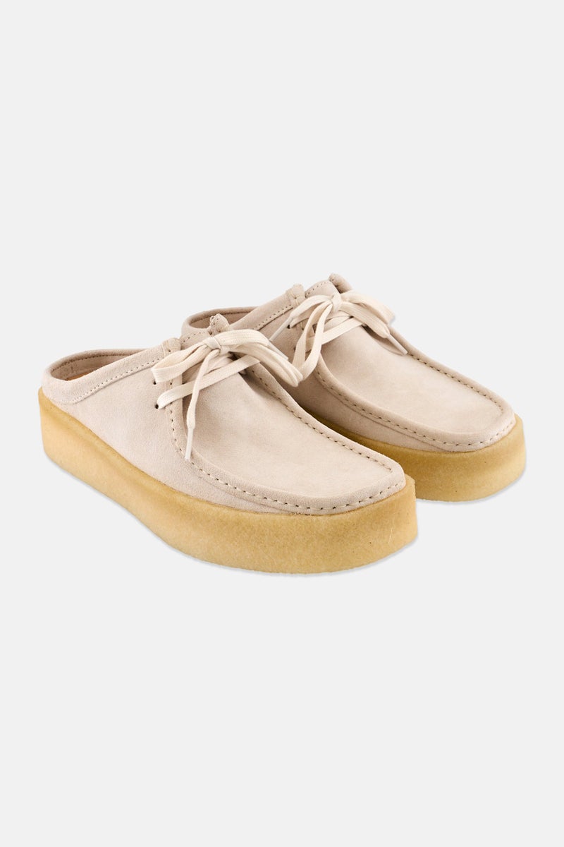 clarks Men Standard Wallabee Cup Lo Slip On Casual Shoes, Off White  - Image 1