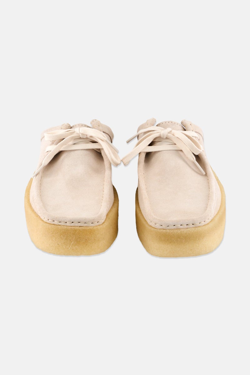 clarks Men Standard Wallabee Cup Lo Slip On Casual Shoes, Off White  - Image 4