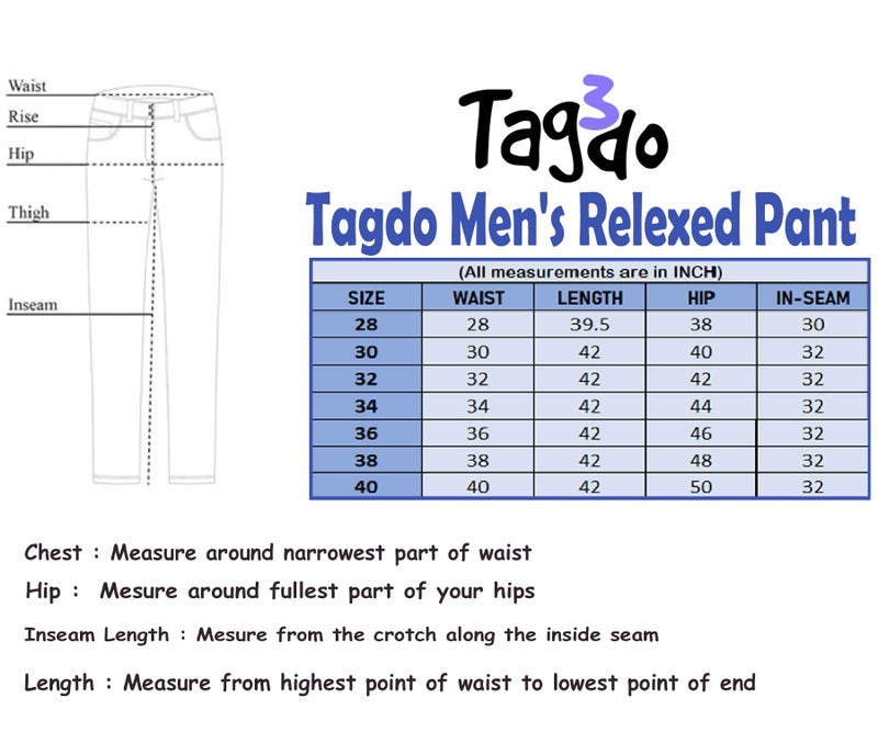 TAGDO® Men's Cotton Casual Trouser |Trousers for Man |Formal Pant for Man |Cotton Pants for Men (Trouser-2042-Grey-38) - Image 3