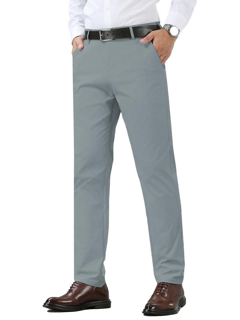 TAGDO® Men's Cotton Casual Trouser |Trousers for Man |Formal Pant for Man |Cotton Pants for Men (Trouser-2042-Grey-38) - Image 1