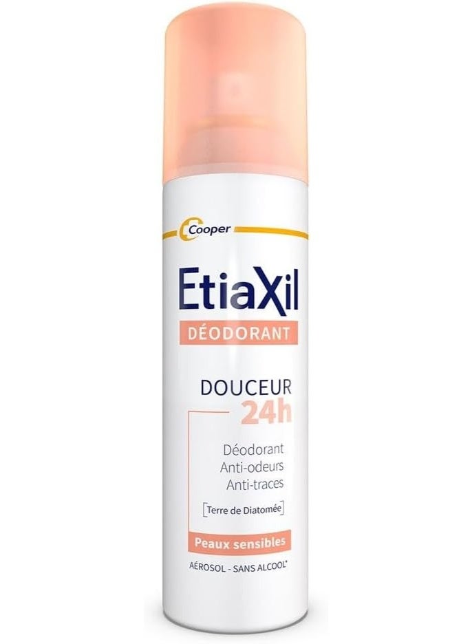 إتياكسيل بخاخ مزيل العرق Etiaxil للبشرة الحساسة (تركيبة ناعمة) - حماية لمدة 24 ساعة - 150 مل - Image 1