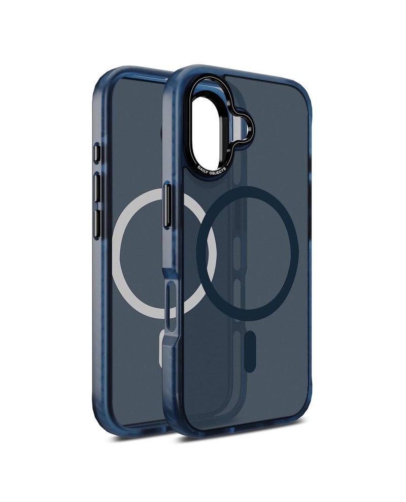 Daily Objects غطاء خلفي واقي مغناطيسي من بولي كربونات نيمبوس متوافق مع آيفون 16 | حماية الكاميرا والجسم | مقاوم للصدمات والخدوش | قطع دقيقة وتصميم عصري | شحن لاسلكي أزرق - Image 3