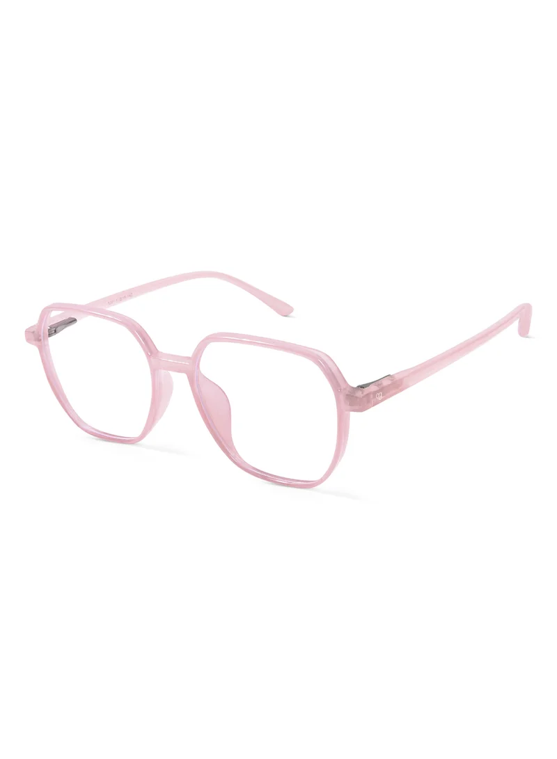 Woggles Pristine Haze Hexagonal Blue Screen Glasses |Men & Women|100% UV Protection