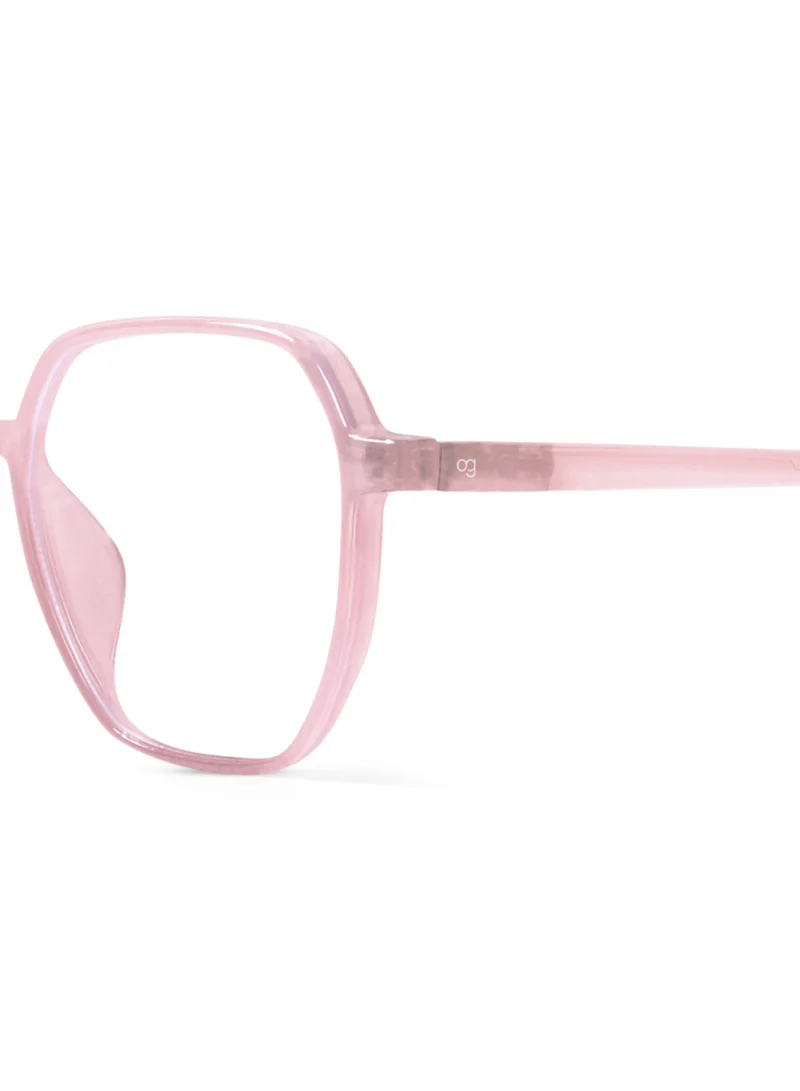 Woggles Pristine Haze Hexagonal Blue Screen Glasses |Men & Women|100% UV Protection