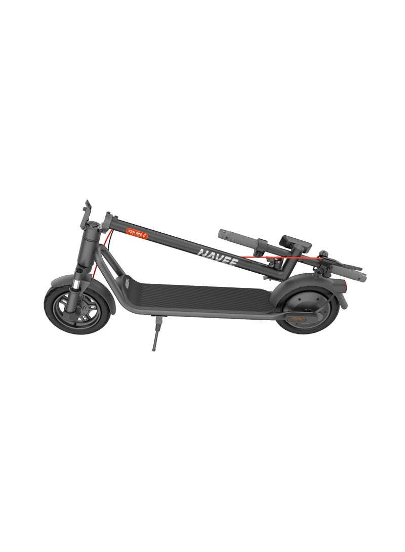 NAVEE Electric Scooter V25i Pro 2nd Generation, 25Km/H Max Speed and max Range 25Km, 600W Motor, Front Suspension, Anti-Skid TCS 110Kg Max Load, Supports Apple Find My - Image 4