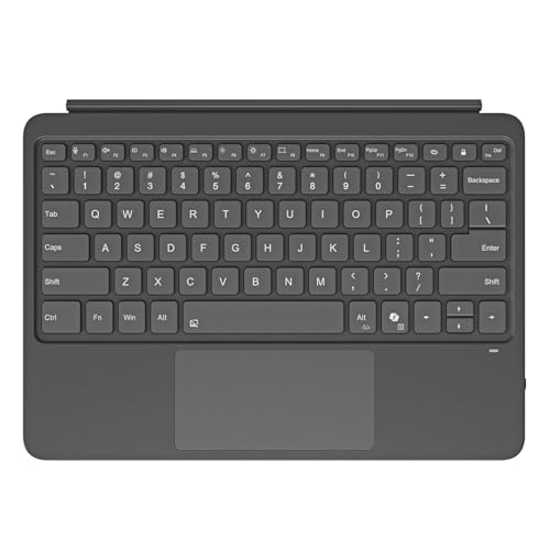 delicase Magnetic Bluetooth Keyboard Cover for Surface Pro 12" 1st 12 inch Laptop Released in 2025 with Backlit (Dark Grey) - Image 1