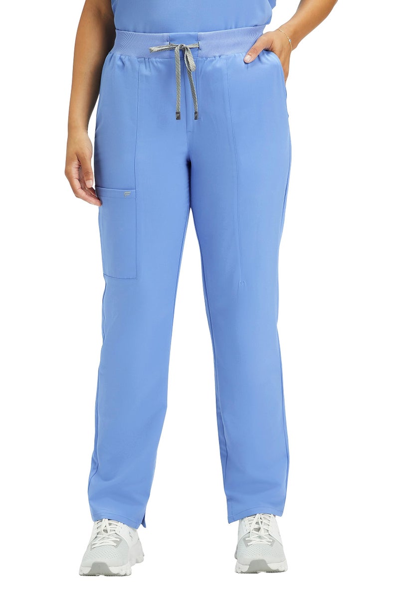 Fabletics Women's Performance Scrub Pant - MotionTech, 4-Way Stretch, Pocket-Packed, Lightweight, Semi-Slim Fit, 4X / Regular 28 in | 28, Ceil Blue - Image 1