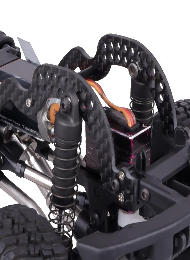 CrazyHobby LCG Chassis Kit Carbon Fiber Frame with ECS securing Straps for 1/18 TRX4M Bronco Defender Crawler Car Upgrade Parts - Image 3
