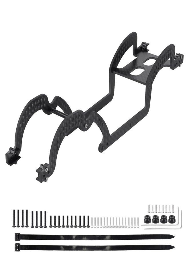 CrazyHobby LCG Chassis Kit Carbon Fiber Frame with ECS securing Straps for 1/18 TRX4M Bronco Defender Crawler Car Upgrade Parts - Image 1