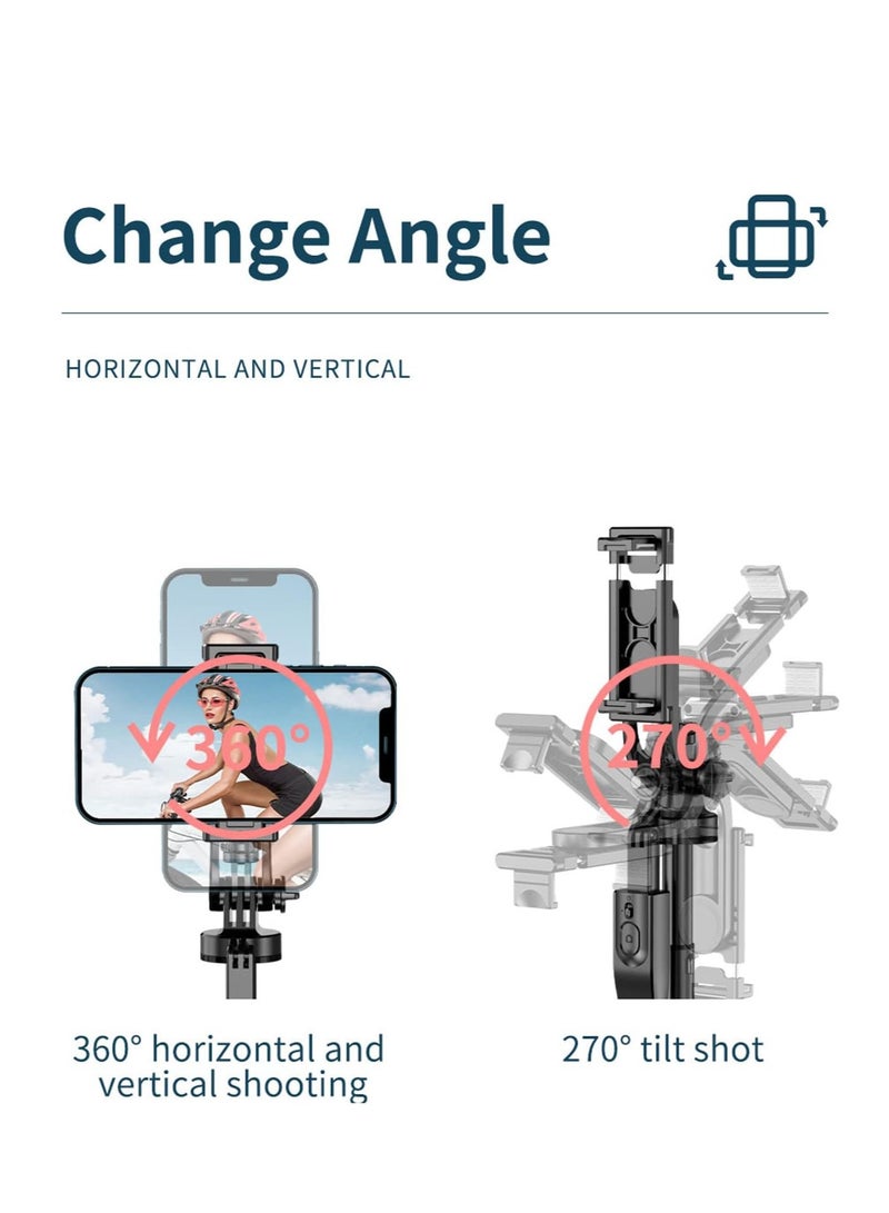 PLOKAMA Multifunctional Selfie Stick Tripod, Rotatable Extendable to 160cm with Bluetooth Wireless Remote Control Phone Holder Portable and Retractable, Compatible with All Kinds of Mobile Phones and Cameras - Image 5