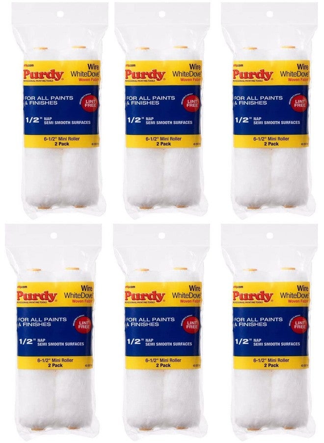 Purdy White Dove Dralon 1/2 in. x 6.5 in. W Mini Paint Roller Cover 2 pk For Semi Smooth to Semi Rough Surfaces - Image 1