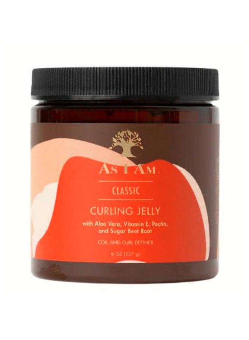 As I Am Classic Curling Jelly with Aloe Vera, Vitamin E, Pectin and Sugar Beet Root 227g - Image 1
