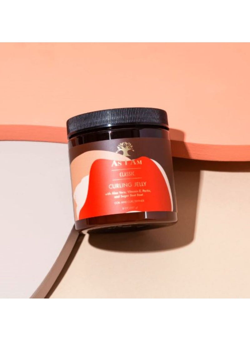 As I Am Classic Curling Jelly with Aloe Vera, Vitamin E, Pectin and Sugar Beet Root 227g - Image 2