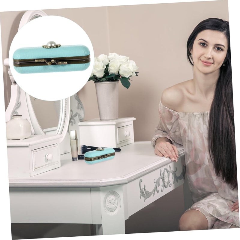 علبة أحمر شفاه بتصميم رجعي من DOITOOL مع مرآة، منظم أحمر شفاه ومرطب شفاه ولامع شفاه، حامل مكياج محمول للسفر والمنزل، علبة أحمر شفاه أنيقة للنساء والصديقات والأمهات - Image 5