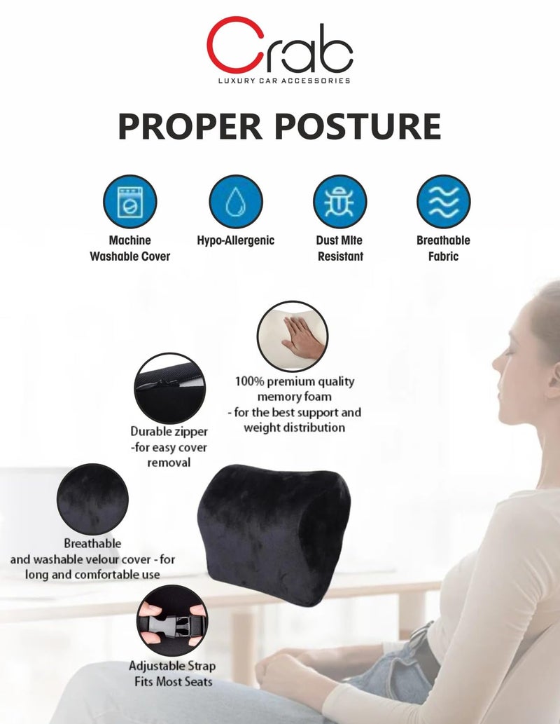 Crab Mercedes Cushion/Neck Rest Cushion - Ultimate Comfort for Your Neck, Relaxation & Stress Relief During Long Car Rides - Perfect Neck Rest Cushion for Car - Image 3