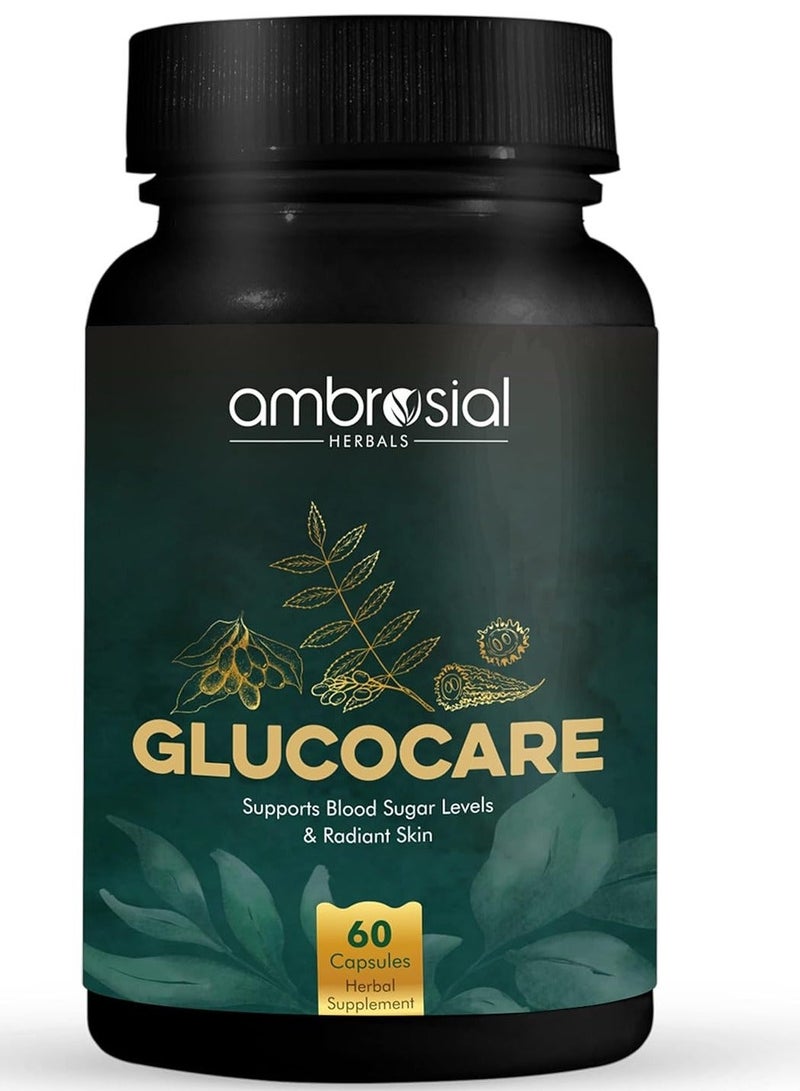 ambrosial Berberine to Support Sugar Level & Promotes Healthy Heart - 60 Capsules Food Supplement & Glucocare Bitter Melon Neem Black Plum (Jamun) Sugar Support Helps In Balancing Sugar 100% Natural Ingredients 60 Tablets Bundle - Image 3