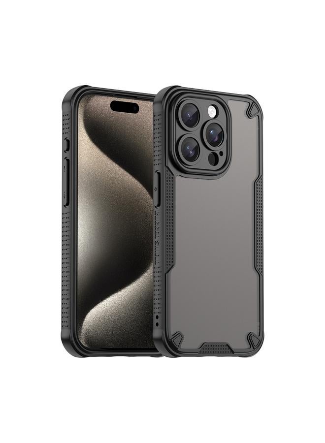 S-TOP Case For iPhone 14 Pro Max Armor Glaze PC Hybrid TPU Phone Case - Image 1