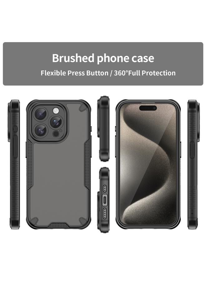S-TOP Case For iPhone 14 Pro Max Armor Glaze PC Hybrid TPU Phone Case - Image 2