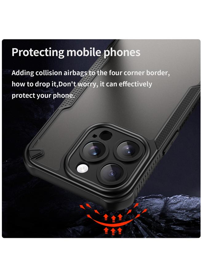 S-TOP Case For iPhone 14 Pro Max Armor Glaze PC Hybrid TPU Phone Case - Image 4