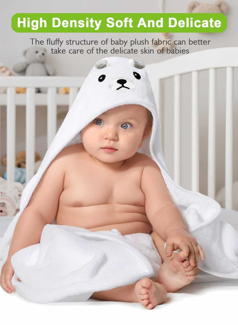 أوربازار مناشف أطفال بغطاء للرأس، عبوة من 3 قطع من مناشف حمام ناعمة فاخرة للأطفال الرضع والأطفال الصغار والرضع - فائقة الامتصاص، هدايا استحمام للأطفال كأفضل هدايا للأولاد والبنات (عبوة من 3 قطع) - Image 3